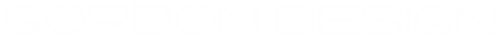 Gordon design logo white 1